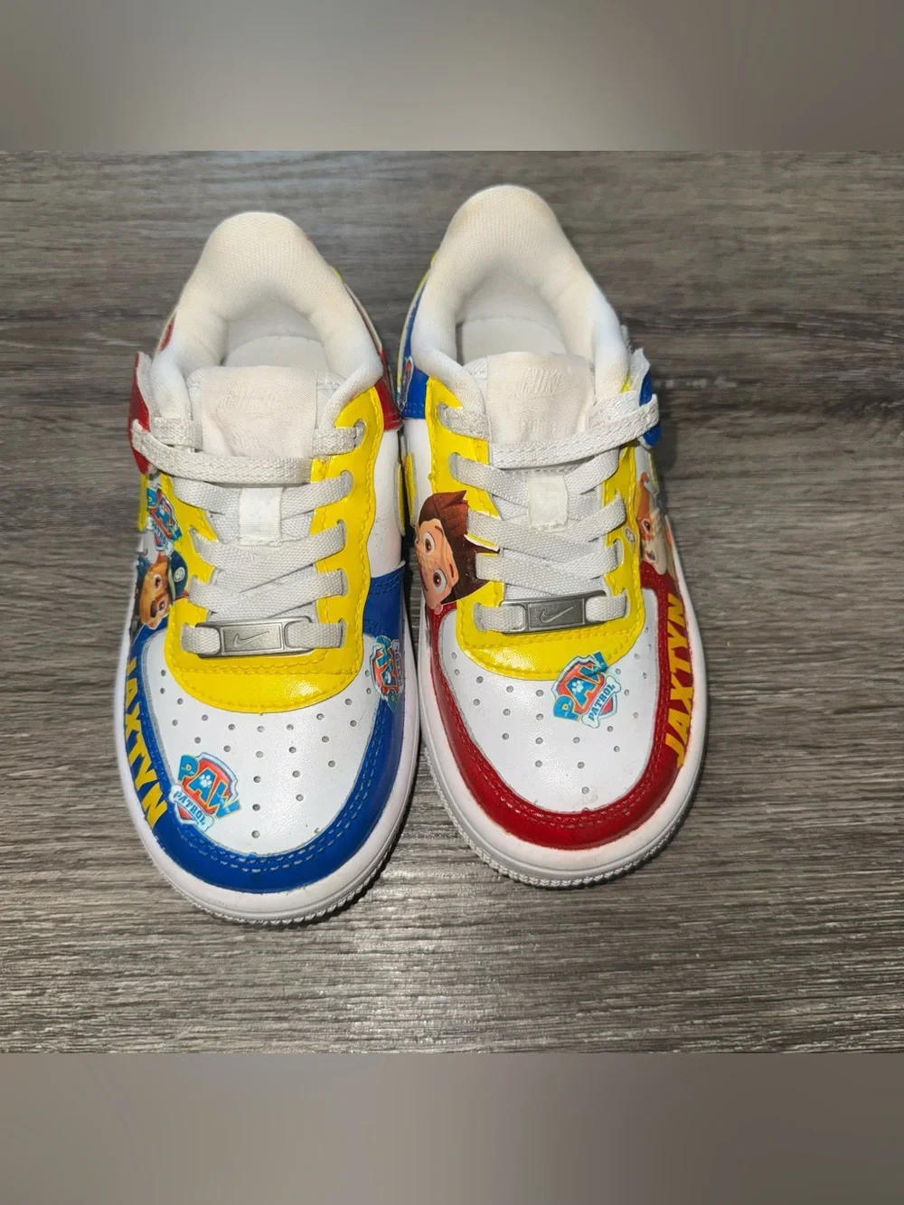 Custom hand painted Nike Airforce 1 Paw Patrol Sneakers Toddler 9C “Jaxtyn”